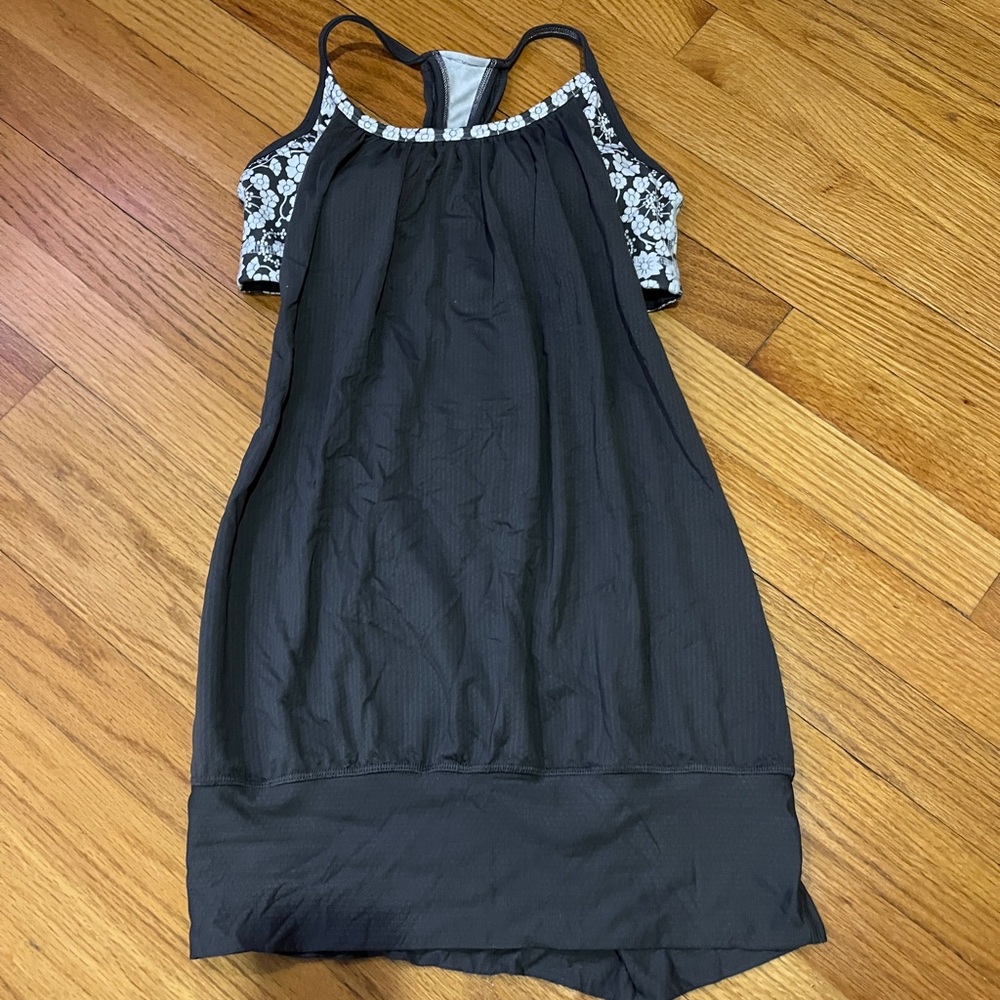 lululemon athletica Black and White Tank Top